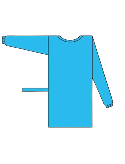 Халат медичний хірургічний 110 см, щ. 25-30г/м2, рукав-манжет, (СМС), ст.